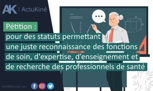 Pétition : pour des statuts permettant une juste reconnaissance des fonctions de soin, d’expertise, d’enseignement et de recherche des professionnels de santé