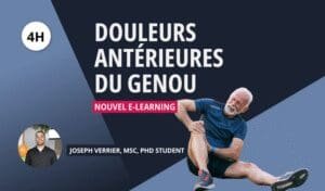 Douleurs antérieures du genou e-learning kiné