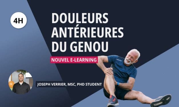 Douleurs antérieures du genou : découvrez le e-learning