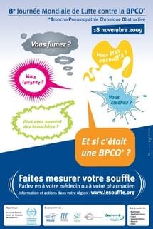 Huitième journée mondiale de lutte contre la BPCO: 18 novembre 2009