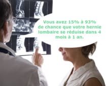 Les hernies discales régressent à un an !