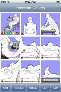 Application iPhone pour kiné (parlant anglais évidemment)