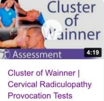 Diagnostic clinique de radiculopathies cervicales 