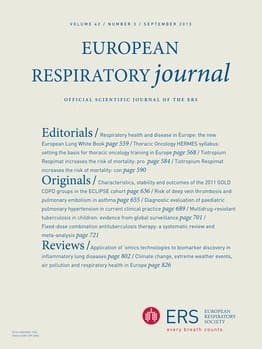 Revue de presse respiratoire: ERJ sept 2013