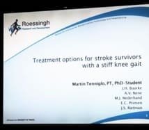 Neurorehab 2015 (3) : options thérapeutiques en cas de Stiff Knee Gait chez un patient A.V.C.
